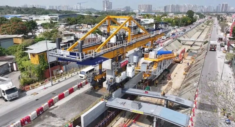 “紫荊號”U盾架管機首秀香港元朗